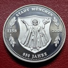 Germany Silver Proof Medal - 850 Years Munich 1158-2008 Munchner Munzschmiede