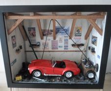 Model Car Garage Ford AC Cobra Red Unique Gift