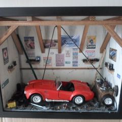 Model Car Garage Ford AC Cobra Red Unique Gift