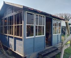Wooden sun house