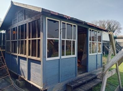 Wooden sun house