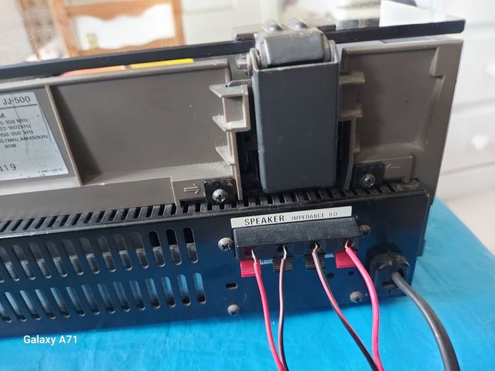 SONY Stereo Music System, Model No. JJ-500, Radio, Tape and Phono (Record), and Auxillary, with 2 Sony Speakers, all functions working, in excellent condition