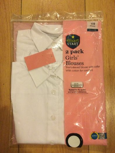 2 Pack Girls Blouses Brand New