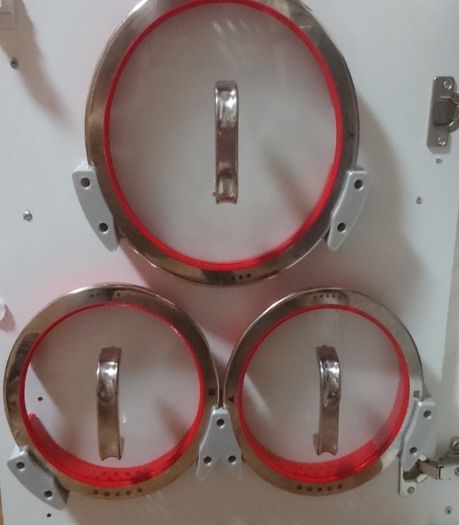 Pot lid holder kitchen cabinet door