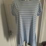 TU Blue/white long line top size UK16/18 EU44/46 Postage included Image 4