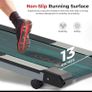 Manual Compact foldable treadmill with transportation wheels for easy portability.   Folded dimension: 20Lx23Wx50h in. Image 2