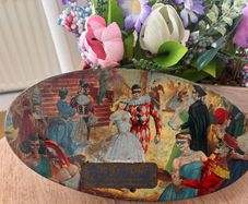 Vintage Peek Freen & Co. Masquerade biscuit tin