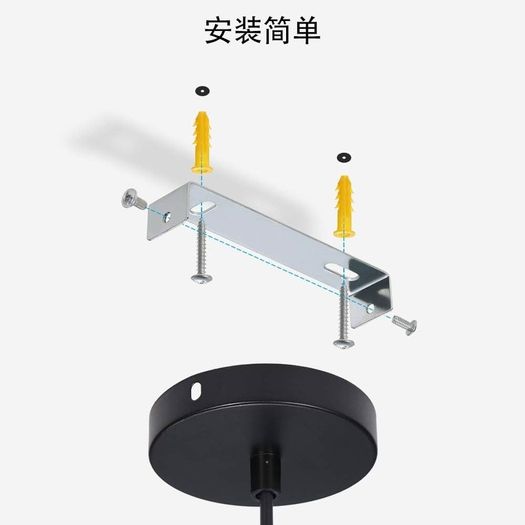 2 Pack Industrial Suspended Ceiling Pendant Light Fixtures Black Metal Vintage Lampshades for Kitchen Island Farmhouse Restaurant Loft Coffee Bar