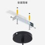 2 Pack Industrial Suspended Ceiling Pendant Light Fixtures Black Metal Vintage Lampshades for Kitchen Island Farmhouse Restaurant Loft Coffee Bar Image 2