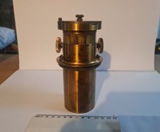 Antique Box Camera with Brass Lens