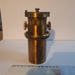 Antique Box Camera with Brass Lens