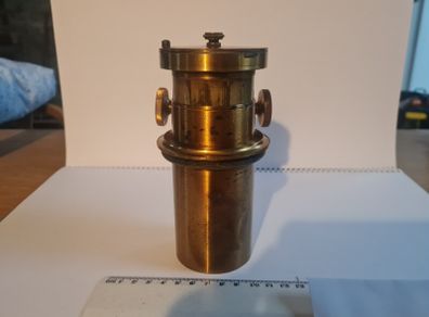 Antique Box Camera with Brass Lens