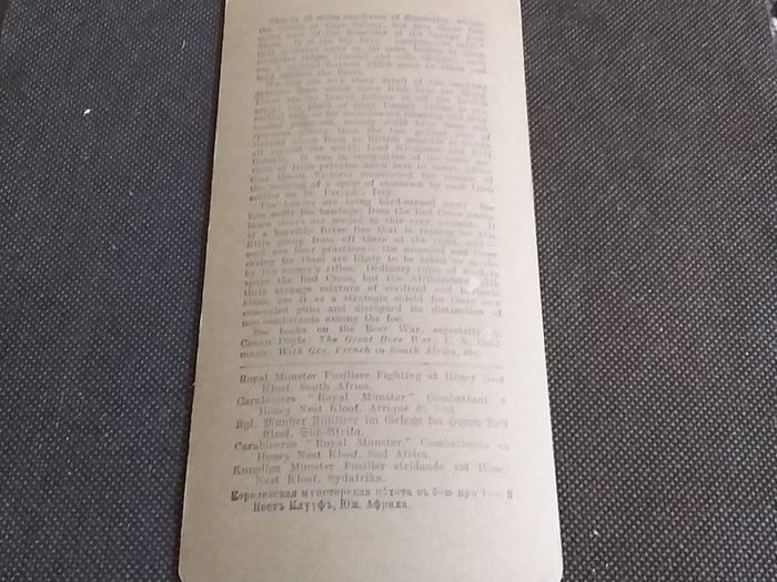 Royal Munster Fusiliers : Boer War : Stereoscopic Photo Card 1900s