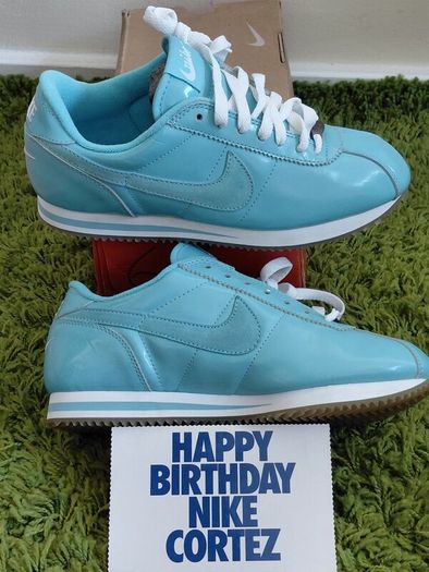 Nike WMNS Cortez III Leather Size UK-6/EUR-40 103082-441 Metallic Blue/White Limited Edition-2001