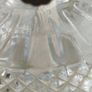 Vintage Lamplight Farms Glass Hurricane Oil Lamp Raised Dot Pattern Hobnail the glass base made in Astria. Image 4