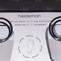 Heideman Steel silver earrings BNWT