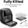 5 in 1 Air Fryer Oven with Rotisserie, 10L 1800W, 17 Presets Air Fry, Dehydrator, Roast, Bake, Family Size Large Air Fryer with Auto Shutoff and View Window, Black Image 8