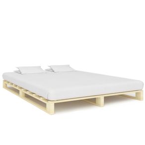 Pallet Bed Frame Solid Pine Wood 160x200 cm
