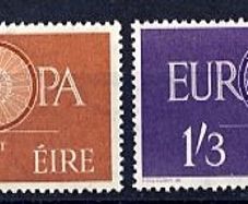 1960 Ireland Europa (CEPT) Commemorative Stamps Mint Never Hinged (MNH)