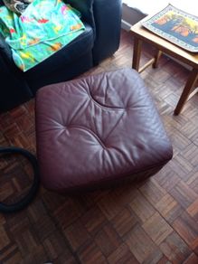 large pouffe/footstool