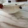 Alabaster bowl pendant ceiling light Image 6