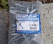 Plasterboard mushroom fixings