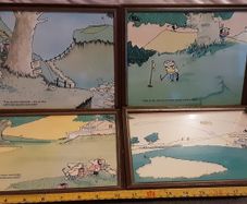 four collectable golfing pictures