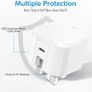 For iPhone 17 16 15 60W USB-C Charger Plug and Cable 60W C to C Fast Charging Charger Cable for iPhone 17 Pro Max 16 Pro Max 15 [Super Fast] [Foldable UK Plug] Wall Adapter [AVS DVS PD PPS] (White) Image 7