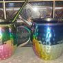 Stainless steel moscow mule mug with multicolor decoration cl 55 Image 3