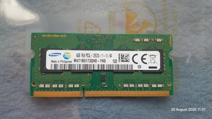 Laptop Pc Memory Ram Ddr3 So-dimm 204 Pin - 4096mb 4gb Stick