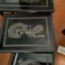 Vintage Oriental Set of 4 Black Lacquered Nest of Tables Image 4