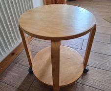 Round Wooden Side Table
