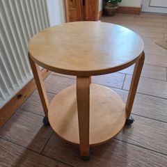 Round Wooden Side Table