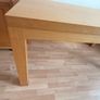 dining room table solid light oak Image 3