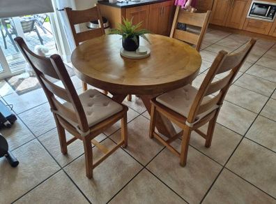 Round table and 4 chairs