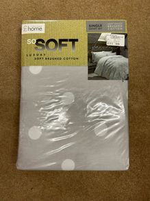 BNIP brushed cotton duvet set RRP 31 euro