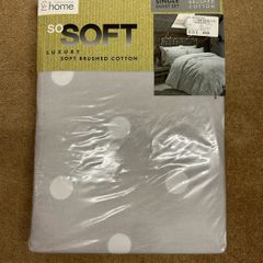 BNIP brushed cotton duvet set RRP 31 euro
