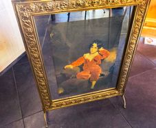 brass fire screen