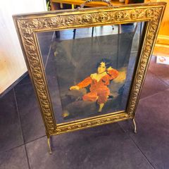 brass fire screen