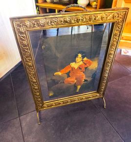 brass fire screen