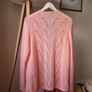 Handknitted cardigan Peach Rose size L Image 6