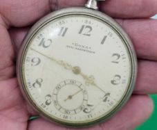 Antique Silver Swiss Made Doxa Pocket watch 1920s