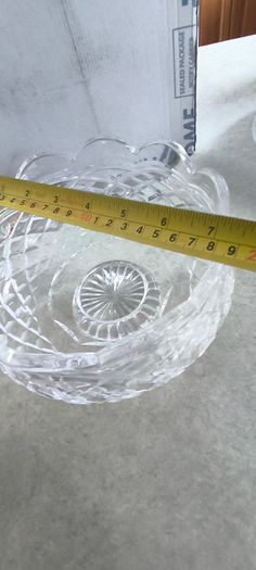 A gorgeous Waterford Crystal Prestige 8 inch footed bowl with acid mark and original sticker. In very good condition.