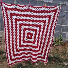 Traditional crochet blanket