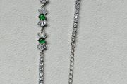 Natural Burma Jade with silver bracelet