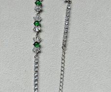 Natural Burma Jade with silver bracelet