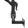 Wall-Mounted Parasol with Metal Pole 300 cm Black Image 3