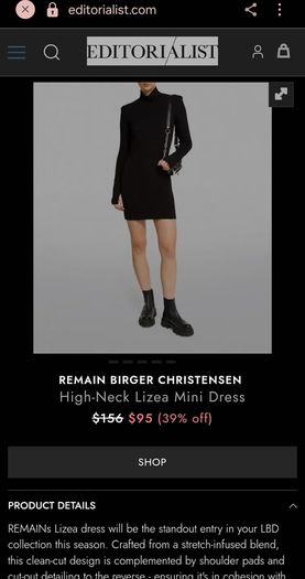Remain Birger Christensen Black Mini