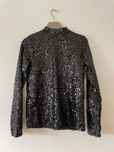 Next sequin black top size 6 New with tags
