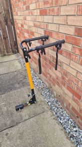 towbar mounted bike carrier rack 2 bikes